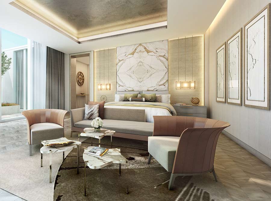 five beach apartments at Palm Jumeirah